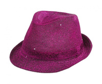 Kapelusz Brokat, purpurowy