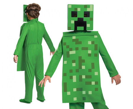 Strój Creeper Classic (kombinezon) - Minecraft (licencja), rozm. S (4-6 lat)