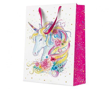 Torebka prezentowa Unicorn Flower, 30x41x12 cm