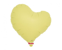 Balon foliowy, serce Sweet 14, Pastel Yellow, 5 szt.