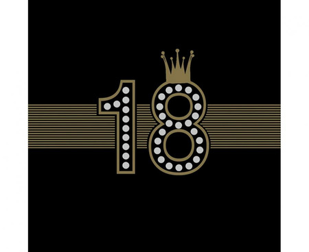 Serwetki papierowe 18th Hollywood Style, 33 x 33 cm, 20 szt.