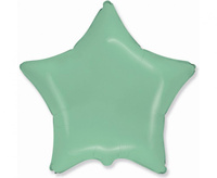 Balon foliowy 18" - Gwiazda (pastel miętowy)