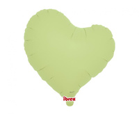 Balon foliowy, serce Sweet 14, Pastel Green, 5 szt.