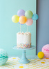 Balonowy topper na tort, tęcza, mix, 29 cm