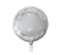 Balon foliowy "Okrągły", srebrny, 18"