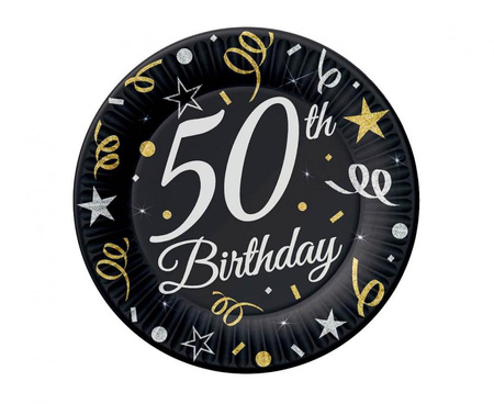 Talerzyki papierowe 50, 18 cm/ 6 szt.