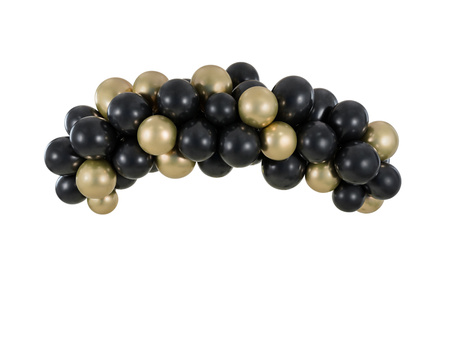 Balony Eco 30cm metalizowane, czarny (1 op. / 100 szt.)