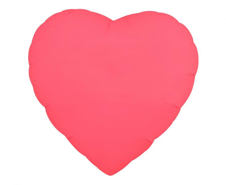 Balon foliowy Serce, fluor czerwony, 18