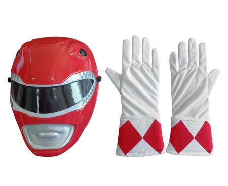 Zestaw akcesoria Red Ranger - Power Rangers (licencja), rozm. un. / dziecięcy