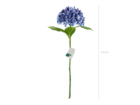 Sztuczny Kwiat - Hortensja Premium, 69 cm, granat