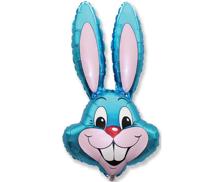 Balon foliowy 24" - "Rabbit" (niebieski), pakowany
