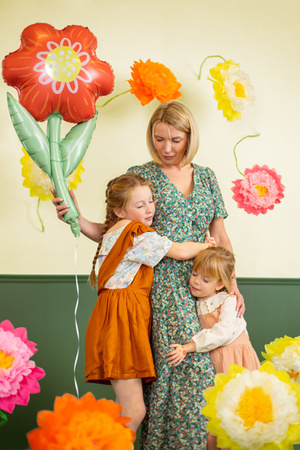 Balon foliowy Kwiatek, 53x96 cm, mix
