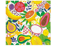 Serwetki wzorzyste Tropical Delight 33x33 cm, 20 szt.