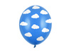 Balony 30cm, Chmurki, Pastel Corn. Blue (1 op. / 6 szt.)