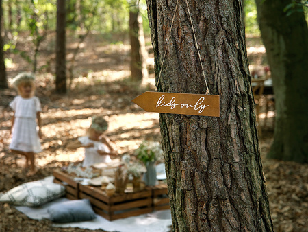 Drewniany drogowskaz Kids only, 36x7,5cm