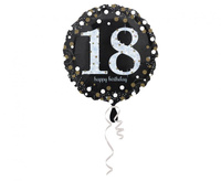 Balon foliowy 18 urodziny, okrągły 43 cm