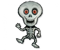 Balon foliowy 24 cale - Szkielet (szary)