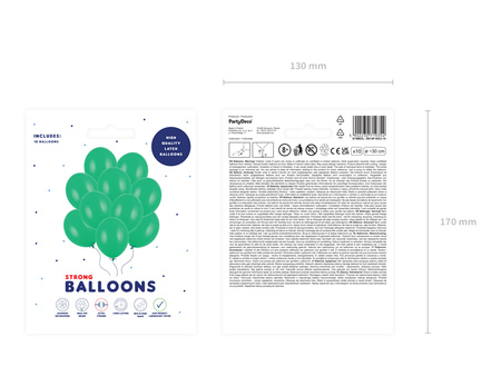 Balony Strong 30cm, Pastel Green (1 op. / 10 szt.)