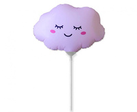 Balon foliowy 14" - Chmurka (matowa Pink)