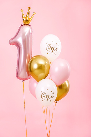 Balony 30 cm, One, Pastel Pure White (1 op. / 50 szt.)