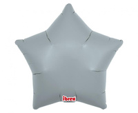 Balon foliowy, gwiazda 15", Blue Gray, 5 szt.