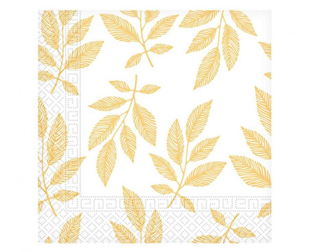 Serwetki papierowe Orange Leaves Decorata, rozm. 33 x 33 cm, 20 szt.