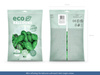 Balony Eco 30cm metalizowane, zielona trawa (1 op. / 100 szt.)