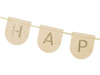 Baner filcowy, Happy Birthday, różowy, 3m