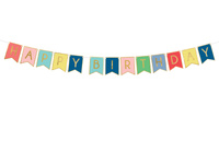 Baner Happy Birthday, mix, 15 x 175 cm