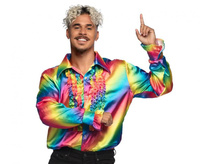 Koszula Party tęczowa, rozm. XL