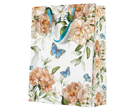 Torebka prezentowa Blue Butterfly, 30x41,12 cm