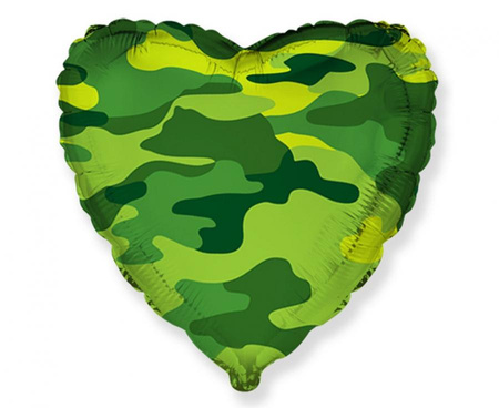 Balon foliowy 18 FX - Serce (military) KK
