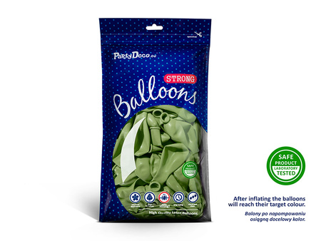 Balony Strong 27 cm, Pastel Rosemary Green (1 op. / 100 szt.)