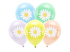 Balony Eco 30 cm, Stokrotki, mix (1 op. / 5 szt.)