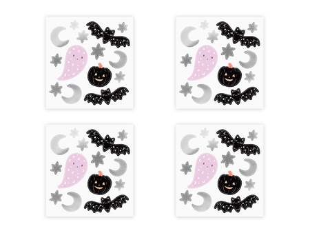 Naklejki na ścianę Halloween (1 op. / 4 szt.)