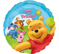 Balon foliowy 18" - "Pooh and Friends Sunny BDAY"
