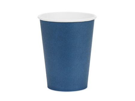 Kubeczki papierowe, granatowy, 250ml (1 op. / 6 szt.)