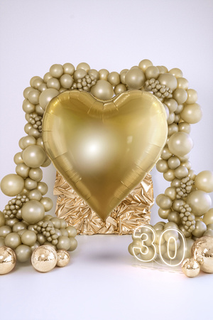 Balony Strong 12 cm, Metallic Cold Gold (1 op. / 100 szt.)