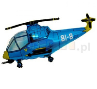 Balon foliowy 14" - "Helikopter" (niebieski)