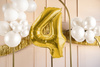 Balon foliowy Cyfra ''4'', 72cm, jasny złoty