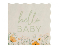 Serwetki papierowe Floral Hello Baby 33 x 33 cm, 17 szt.