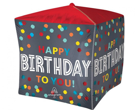 Balon foliowy Confetti burst bday