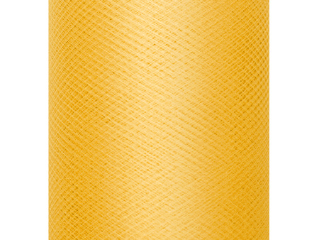 Tiul gładki, sztywny, żółty, 0,3 x 50m (1 szt. / 50 mb.)