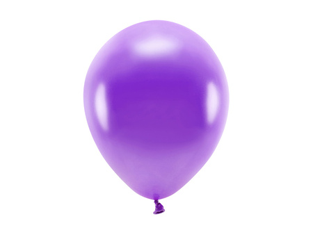 Balony Eco 26cm metalizowane, fiolet (1 op. / 10 szt.)