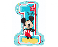 Balon foliowy 36" - "Micky Mouse 1st Birthday "