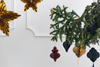 Bombka papierowa honeycomb Latarnia, granat, 13,2x15cm