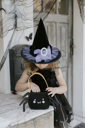 Torebka Halloween Pająk, czarna