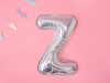 Balon foliowy Litera ''Z'', 35cm, holograficzny