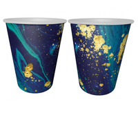 Kubeczki pap. Midnight Blue, 240 ml/ 6 szt.