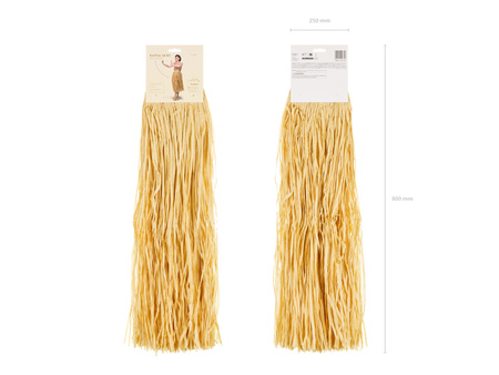 Spódnica z rafii, rozmiar dla dorosłych, słomkowa